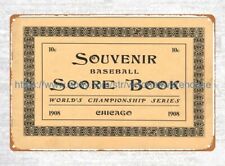 1908 sports Program â  at  baseball score book picture