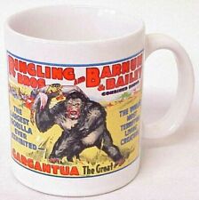 VINTAGE 1983 RINGLING BROS AND BARNUM & BAILEY GARGANTUA THE GREAT CUP MUG QUON picture