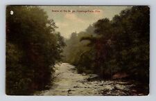Cuyahoga Falls OH-Ohio, Scene At The Gorge, Antique Vintage c1914 Postcard picture