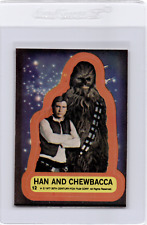 1977 Star Wars Sticker #12 Han And Chewbacca picture