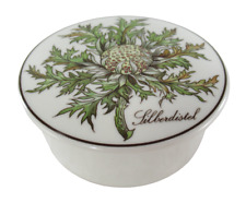 RARE Villeroy & Boch Silberdistel Design Porcelain Trinket Box ~ Botanica Series picture