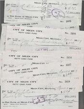 20 Miles City Montana Bank Checks 1927-1929 picture