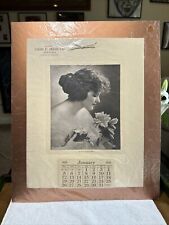 Antique 1919 Advertising Calendar Lithographic John P. Hess JEWELERS Complete picture