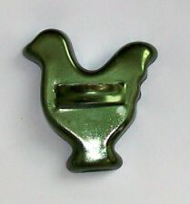 Vintage Toy Miniature RARE Avocado Green CHICKEN Cookie Cutter childrens picture