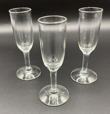 Vintage Cordial Glasses Shot Liqueur Lot 3 Clear Stemmed Wedding Crafts picture