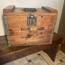 Rare Beautiful Antique Wooden Walker Gordon Milk Crate Charles River, Mass picture