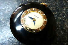 Antique 1930's WESTCLOX Art Deco Black Bakelite  Purse Clock picture