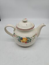 Vintage Corell Teapot Cooridnates Stoneware Abundance Fruit Decor. Porcelain. picture