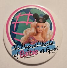 Nice Used Magical World of Barbie Disney 1994 EPCOT Pin Button Mattel picture