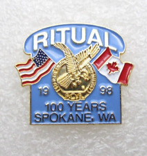 1998 USA & Canada 100 Years Spokane Washington WA Lapel Pin (C57) picture