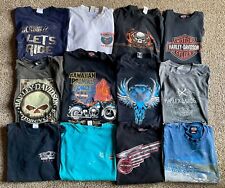 Lot of 12 Harley Davidson Motorcycle Tshirts Various Locations 9 XL/3 L picture