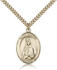Saint Martha Medal For Men - Gold Filled Necklace On 24 Chain - 30 Day Money... picture