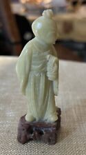 Vintage Chinese Soapstone Figurine, 4 In Tall picture