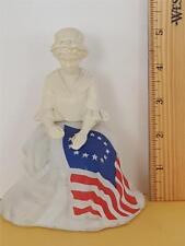 Vintage Avon Betsy Ross Sewing American Flag Sonnet Cologne Perfume Bottle Empty picture