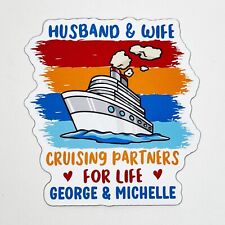 Husband & Wife Cruising Partners for Life Cruise Wall Door Magnet, Carnival picture