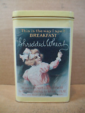 1992 Nabisco Shredded Wheat ~ Collector Tin with Lid ~ 6.5