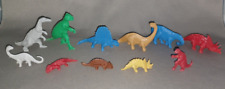 Complete Set Timmee Dinosaurs  Vintage Plastic Prehistoric Playset Lot Of 11 picture
