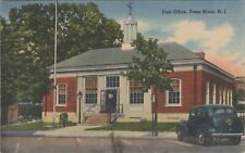 US Post Office Toms River New Jersey NJ 1940s auto linen postcard F597 picture