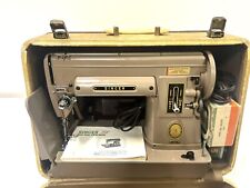 RARE VNTG Singer 301A Slant Needle/Long Bed Sewing Machine & Case Manual Loaded picture