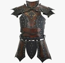 Medieval Gladiator Knight Cuirass PU Body Shoulder Armor Viking Warrior Cosplay picture