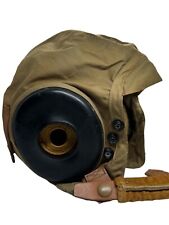 GREAT WWII Army Air Force Summer Pilot Helmet/Cap Spec. AN-H-15 Bates Shoe Co. ¥ picture