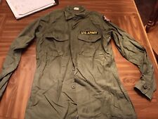 Vintage Us Army Og-107 Button Up Shirt Size 15 1/2 X 35 Green (24-1140) picture