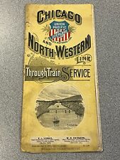 July 1896 Union Pacific Overland Route Chicago & North-Western Timetable picture