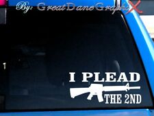 I plead the 2nd / AR -Vinyl Decal Sticker -Color Choice -HIGH QUALITY picture