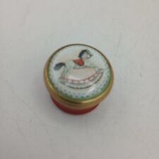  Halcyon Days Enamel Trinket Pill Box Rocking Horse Toy Carousel Miniature Read picture