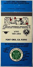 Vintage Matchbook Cover / U.S. Army Training Center / Recruiting / Military picture
