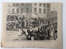 1875 Leslies Antique Print Mardi Gras Parade At Louisville Kentucky #101021 picture