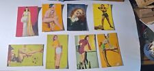 Vintage Mutoscope Arcade Cards Glamor Girl Series 1940 Lot of 8 - E. Moran picture