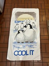 Vintage Cool It Penguin Family Beach/Bath Towel 56x32 picture
