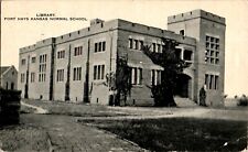 Library, Normal School, Fort Hays, Kansas KS 1917 Postcard picture