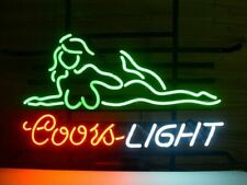 New COORS LIGHT GIRL Neon Light Sign 17
