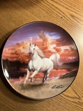 Diamond Unicorns With Diamond In Tact  Franklin Mint 6 Plates picture