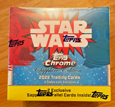 2022 Topps Chrome Sapphire Edition Star Wars Factory Sealed Box picture
