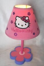 Sanrio Hello Kitty Table Lamp Floral Pink Purple Collectible 2004 picture