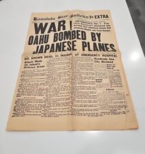 1941 Honolulu Star- Bulletin 12/07/1941 1st EXTRA picture