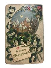 Vintage 1909 A Merry Christmas Post Card picture