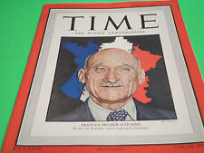 MARCH 1 1948 TIME MAGAZINE FRANCE'S PREMIER SCHUMAN COVER EXCELLENT GREAT ADS picture