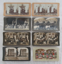 Antique Stereograph Stereoview Picture Cards Mixed Lot of 8 Keystone 