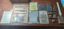 18 Pieces Inc. General Motors, Western Union, Wayne Uni, Amway++ Printing Plates picture
