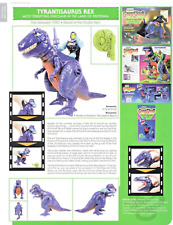 HE-MAN MOTU T-REX DINOSAUR Character Action Figure Pin-Up PRINT AD/POSTER 9x12 picture