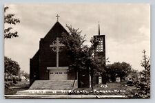 RPPC Church Of St Michael Morgan Minnesota Real Photo P342 picture