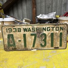 1938 Washington License Plate Rusty picture