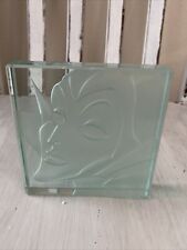 DISNEY #8/1000 R. GUENTHER  Sleeping Beauty Maleficent Etched GLASS PAPERWEIGHT picture