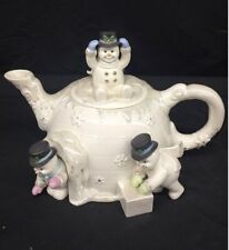Vintage Lenox 2002 The Snowman Teapot w/ COA picture