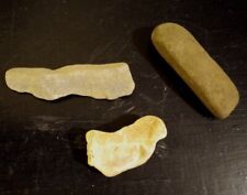 3 p Lot Authentic Native American Indian Artifacts/Stone Hand Tools/Relics #102 picture