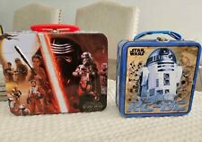 Star Wars - Lot Of 2 Tin Box Vintage (The Force Awakens & R2-D2) picture